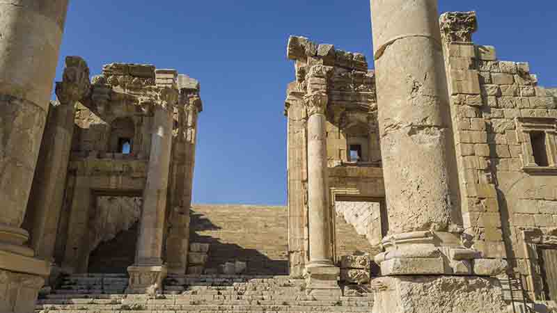 242 - Jordania - Jerash - Propileos del templo de Artemisa